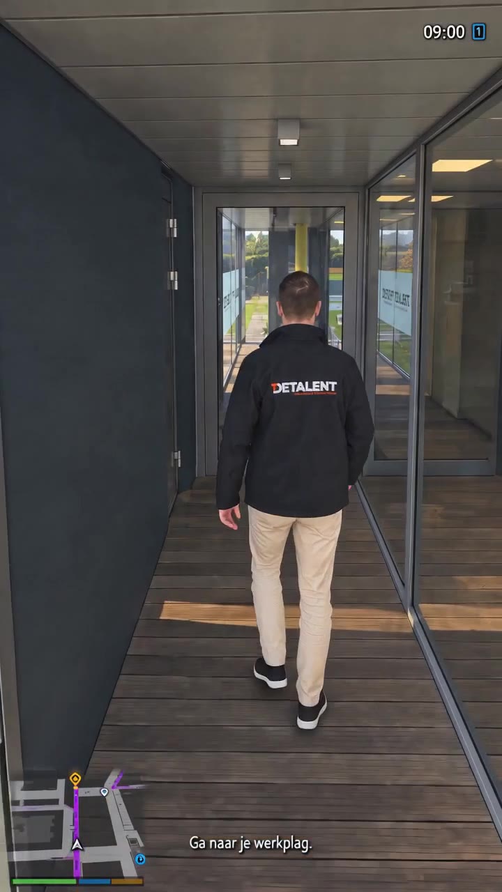 Consultant in het Detalent-kantoor, in GTA-stijl